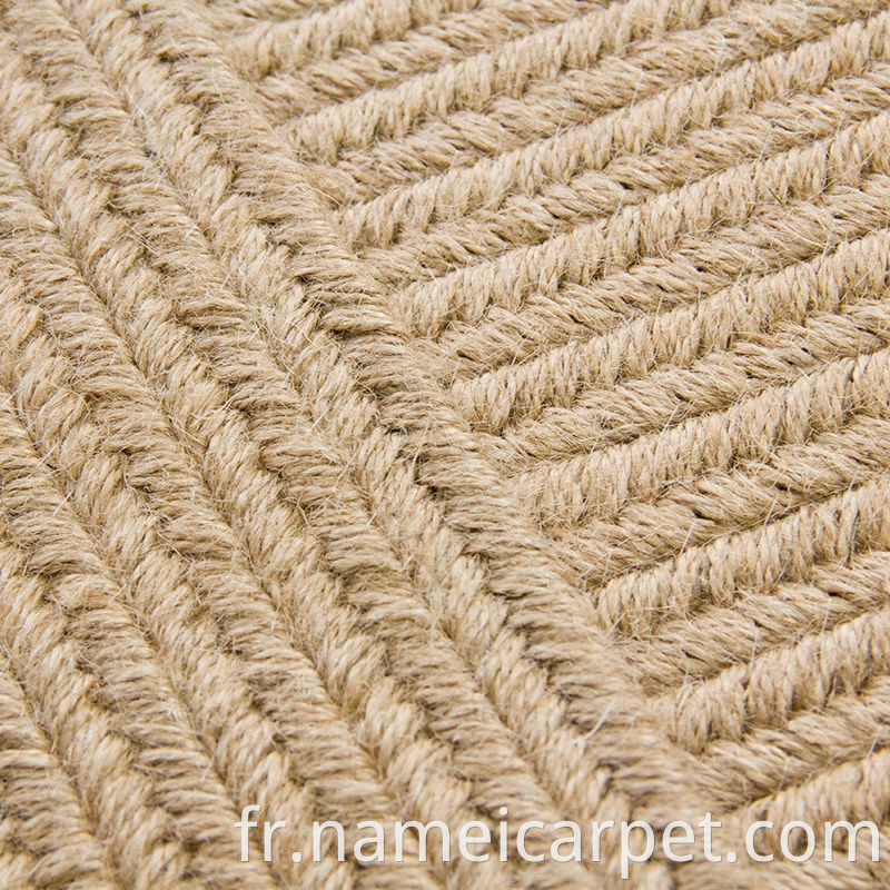 Living Room Jute Hemp Braided Woven Carpet Area Rugs 205